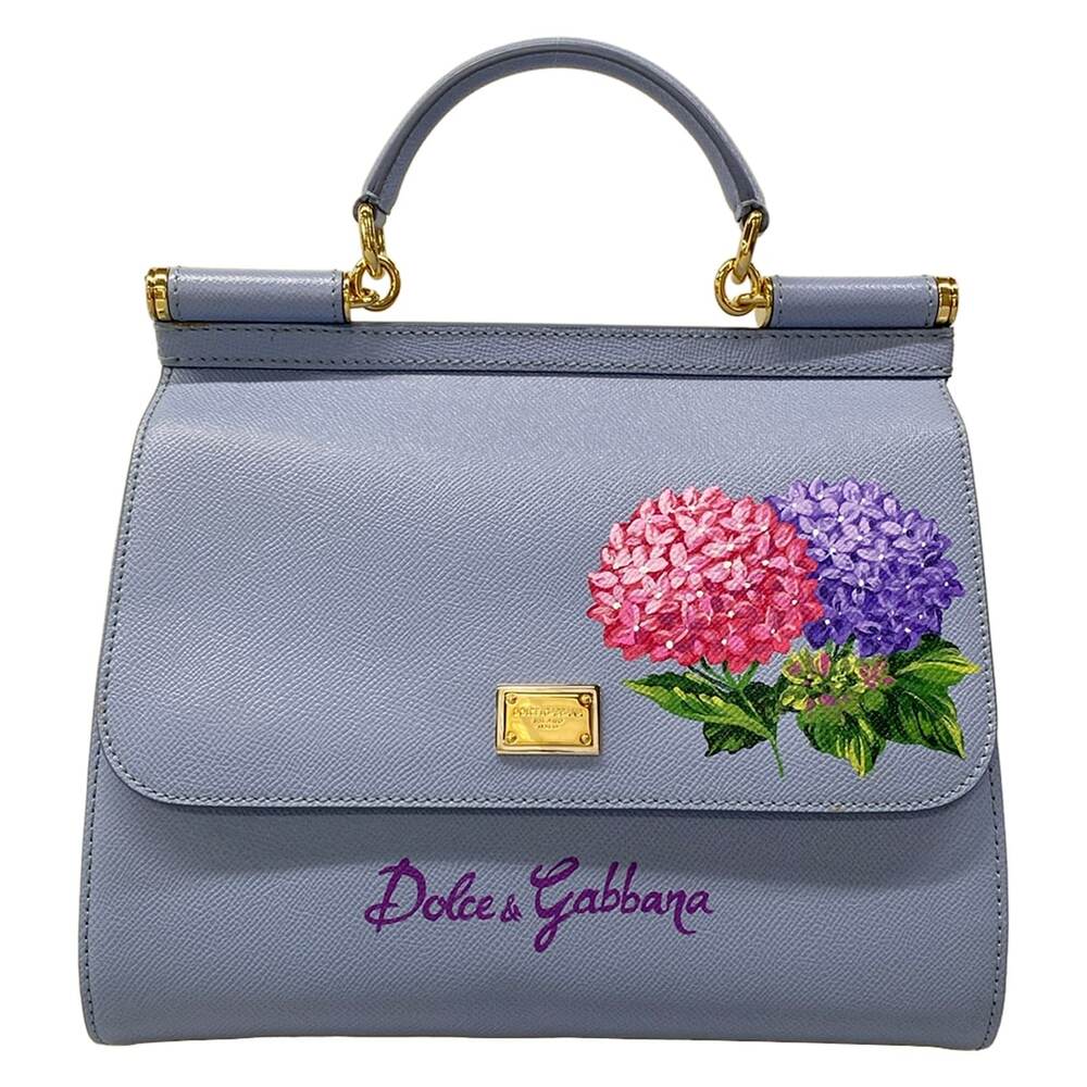 Dolce & Gabbana DOLCE&GABBANA Sicily Handbag Light Blue Pink Multi